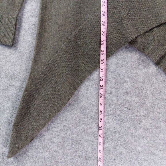 Stitch & Needle 100% Cashmere Cardigan MED Asymmetrical Drape Open Front Sweater - Picture 5 of 7